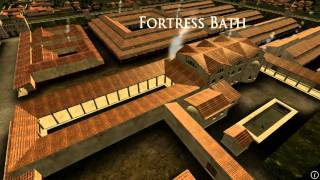 Animation of ancient Roman Fort in Caerleon Wales [upl. by Filmer188]