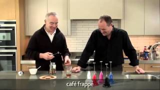 How to make a frappé coffee using an aerolatte milk frother [upl. by Aigil]