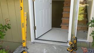 Jeld Wen Front Door Installation  Really crappy products and craftsmanship PART 1 [upl. by Stanly50]