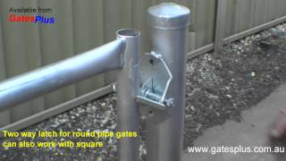 Gate Latch 2 way for round pipe and square [upl. by Florina]