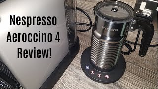 Nespresso Aeroccino 4 Milk Frother Review  Worth upgrading from the Aeroccino 3 [upl. by Llerrad]