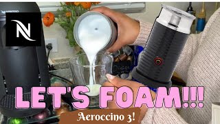 How To Foam Milk With Aeroccino 3 Make Coffee With Foam Tips amp Tricks  Easy Foamed Latte Recipe [upl. by Zeiger]