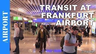 TRANSIT WALK AT FRANKFURT Airport FRA Terminal 1  Connection Flight Transfer Arriving amp Departing [upl. by Aminta]